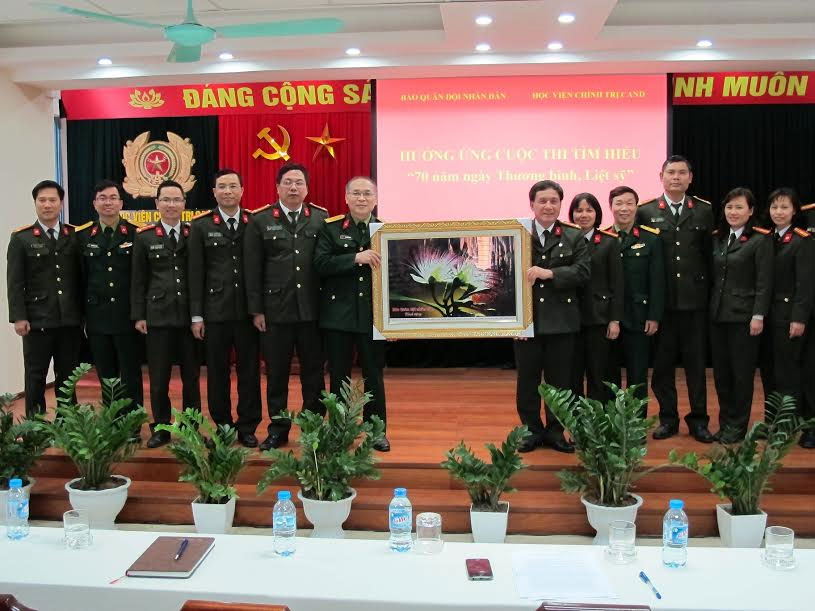 Học viện Chính trị Công an nhân dân hưởng ứng Cuộc thi tìm hiểu “70 năm Ngày Thương binh-Liệt sĩ”
